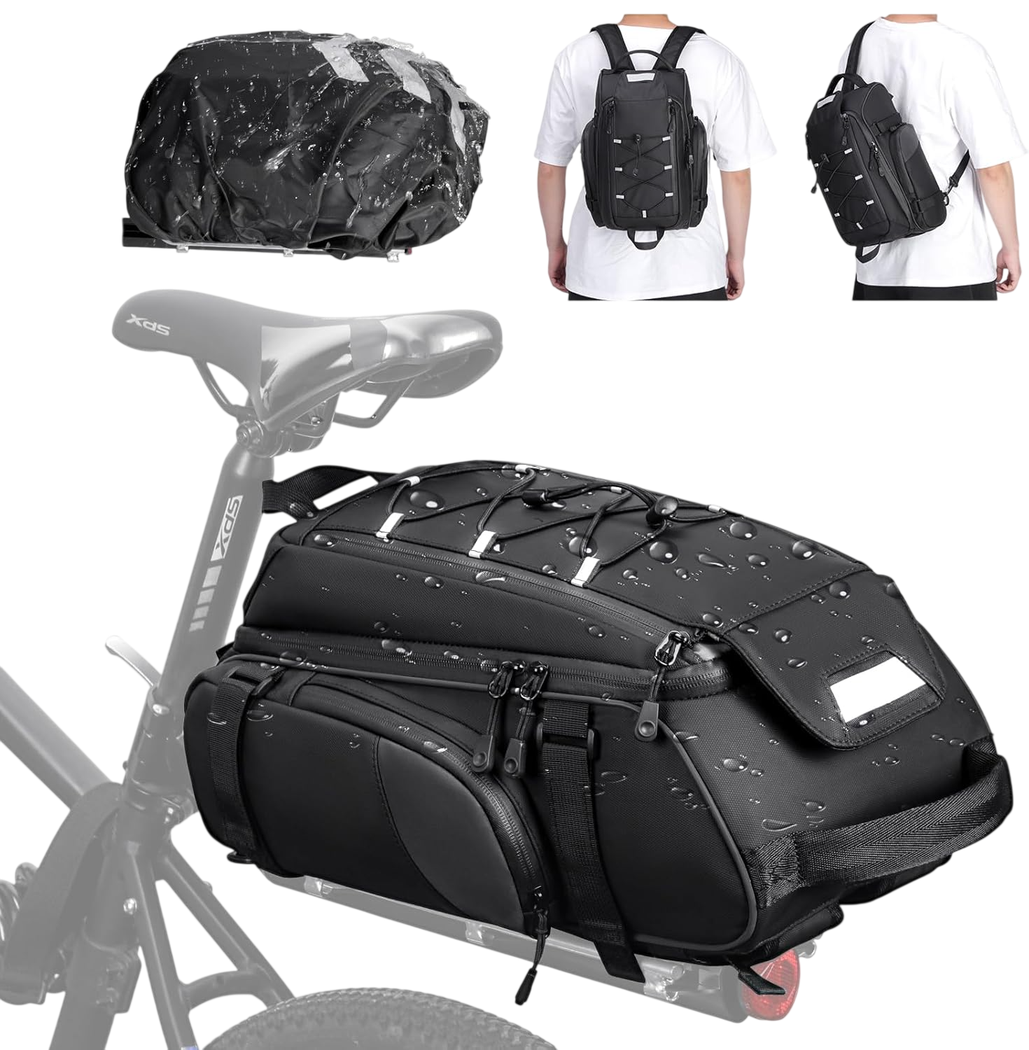 Bike Bags for Bicycle Rear Rack 15L