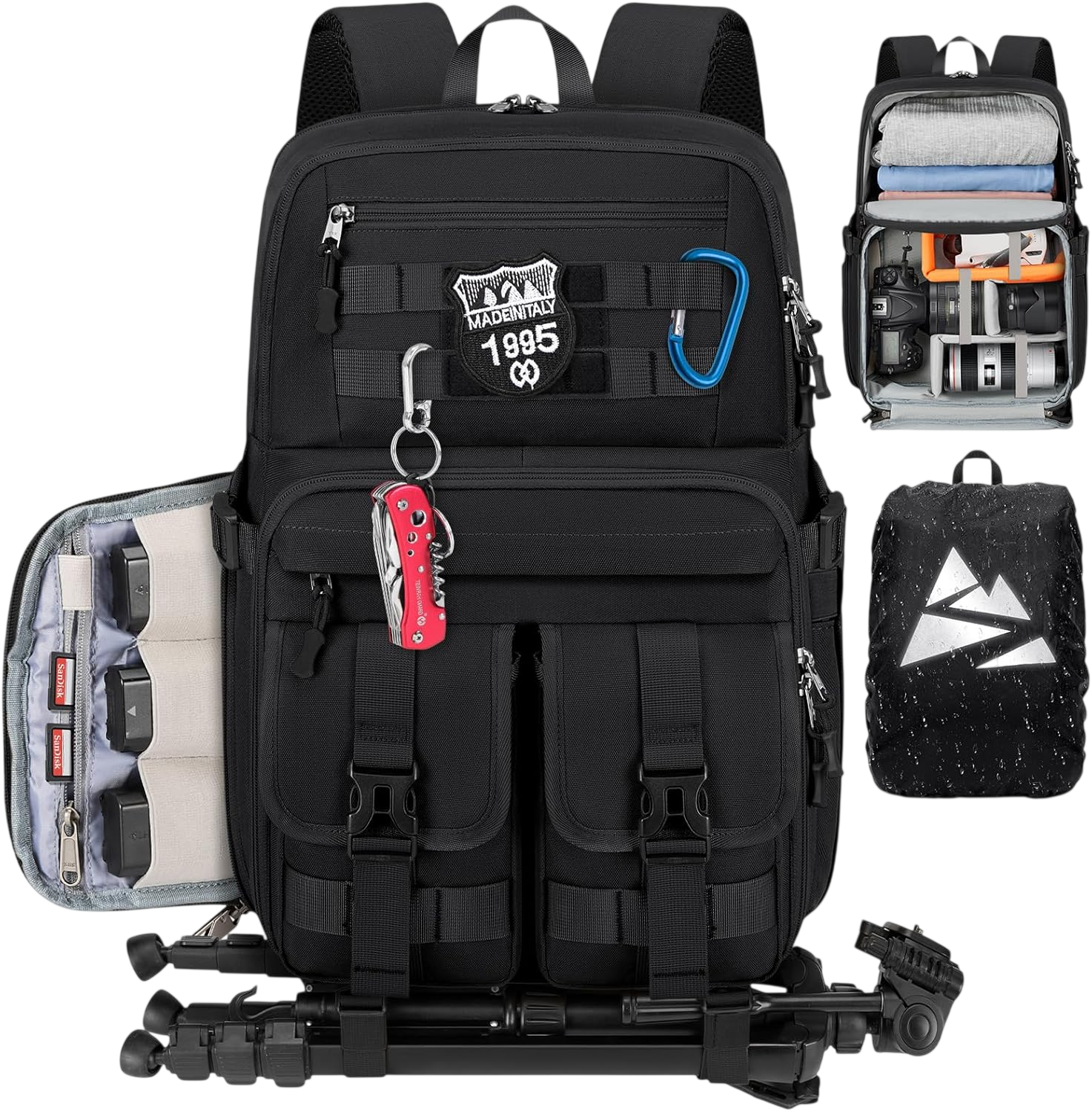 Camera Bag Backpack for DSLR/SLR by Rainsmore